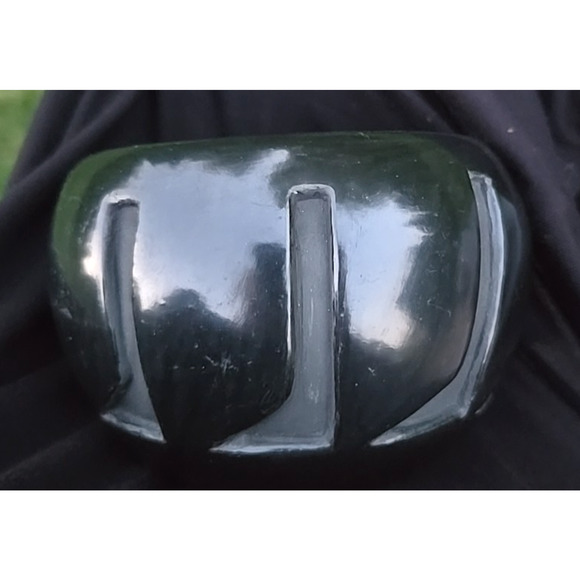 Santa Clara Pottery Blackware 3.5"h x 4-4.5"w Bowl Signed Christina Santa Clara - Picture 9 of 14